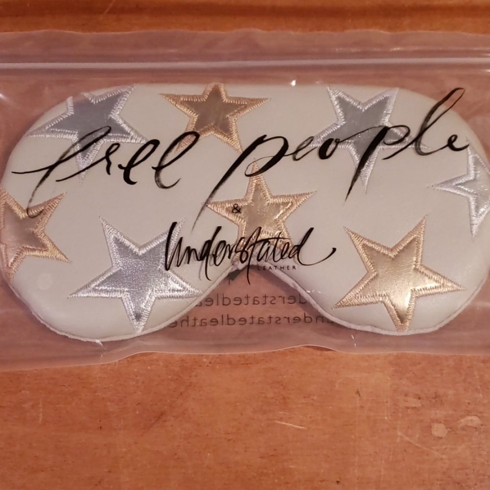Free People Understated Leather Travel Eye Mask